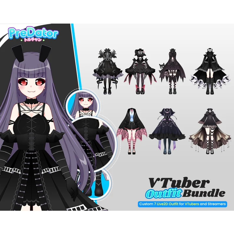 Transformasi Live Streaming Anda dengan VTuber Live2D Model Terbaik V14, Karakter Live2D, Komisi Liv