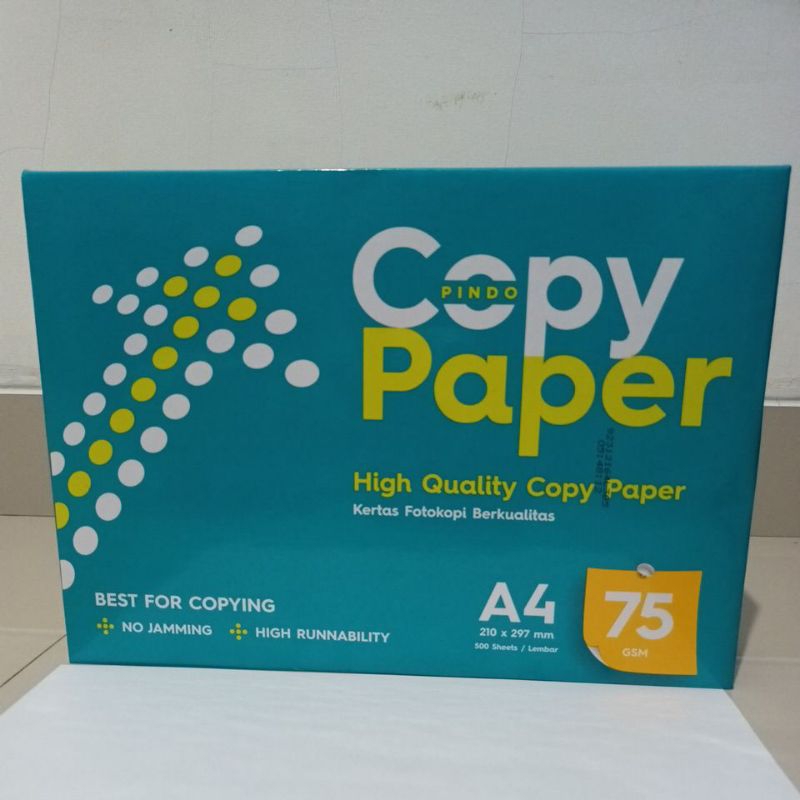

Kertas HVS A4 75g/m² Copy Paper putih A4 75gsm ISI 50 lembar
