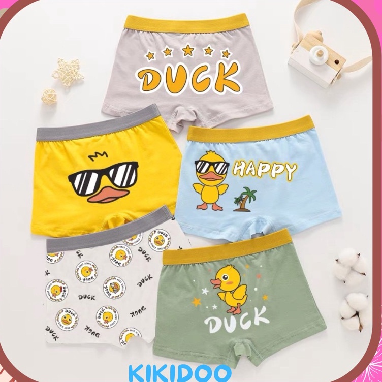 Diskon Terlaris  Kikidoo Celana Dalam Boxer Katun Anak Laki Laki Import Duck Bal45