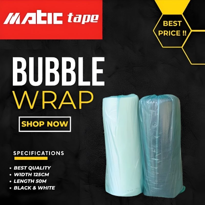

BUBBLE WRAP METERAN HITAM / PUTIH