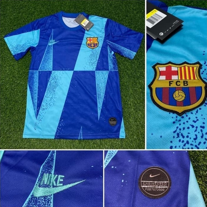 DAHSYAT JERSEY BARCELONA PREMATCH UCL 21922 JERSEY GRADE ORI