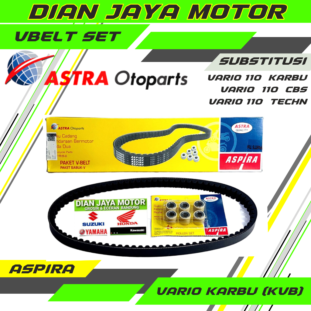 ( Aspira Bando ) Panbel set KVB Vario Karbu 110 Vario techno vario cbs Bando TECHNO CBS KVB ORI ASTR