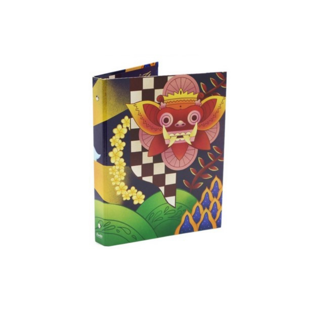 

Gramedia - Bantex - Binder Ukuran A5 25 mm 20 Ring Fancy Motif Barong
