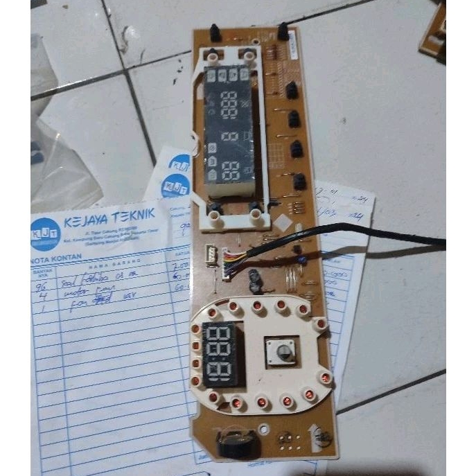 PCB MODUL DISPLAY MESIN CUCI SAMSUNG FRONT LOADING WF1752WPV ORIGINAL