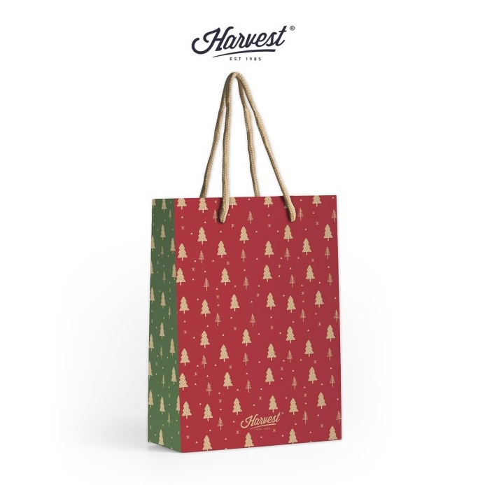 

DAHSYAT Paper Bag Natal Christmas Harvest Xmas Winter L Red Tree