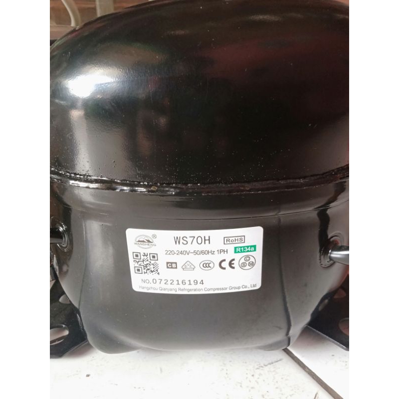 mesin kompresor kulkas 1/5 pk whansheng  WS70H