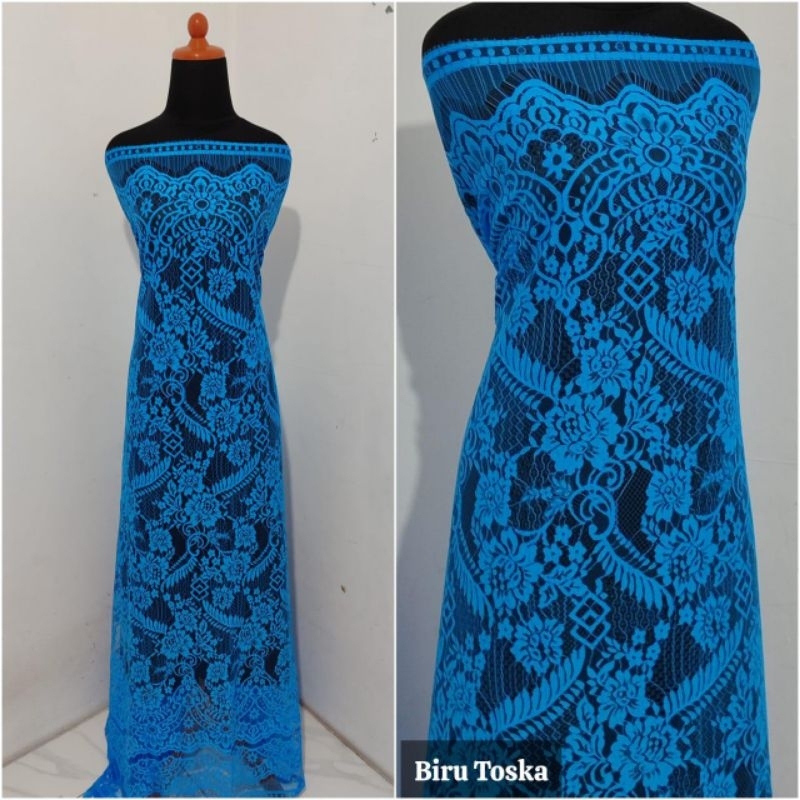 HARGA /PER PANEL 2,50METER KAIN BROKAT SANTILY / SEMI FRANCIS SANTILY / SANTILY MURAH / KEBAYA SANTI