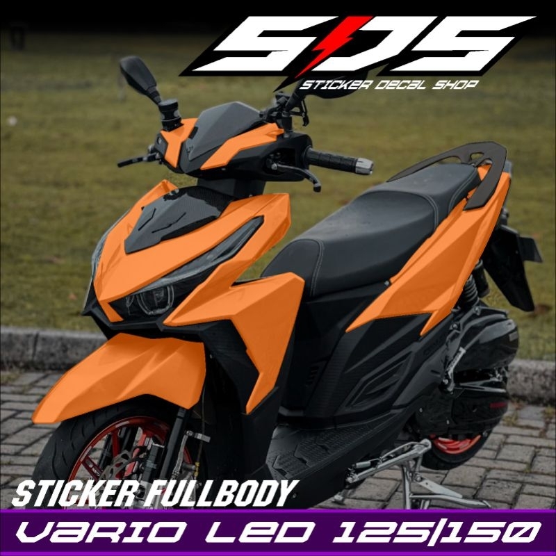 Decal Sticker Polos Vario 125 150 LED Full Body - Stiker Vario 125/150 LED 2015-2018 Motif Terbaru