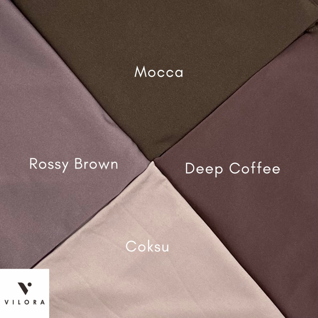 ✅ PROMO MURAH VILORA BERGO JERSEY COKLAT TUA / JILBAB INSTAN VILORA SPORT / Vilora - Khaira Bergo In
