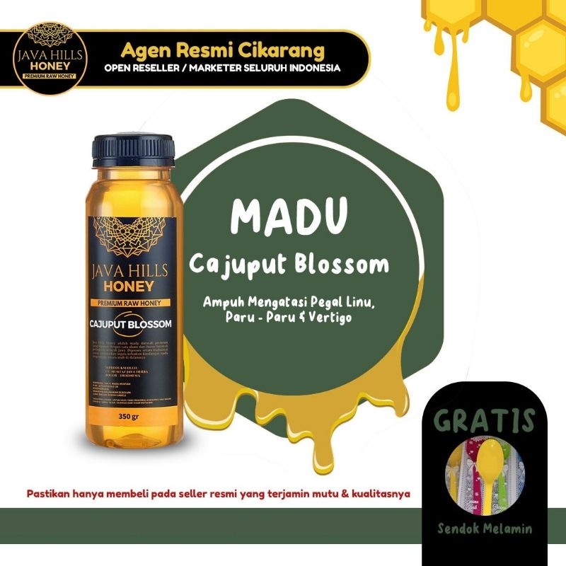 

JAVA HILLS HONEY RAW MADU CAJUPUT BLOSSOM PREMIUM ASLI MURNI 100% ORIGINAL 330 NATURAL 330 GRAM BISA COD BAYAR DITEMPAT | JAVAHILLS HONEY