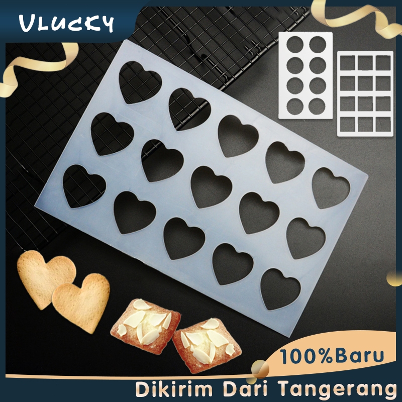 Cetakan Cookies Almond Cetakan Almond Crispy Silikon Cetakan Kue Kacang Almond