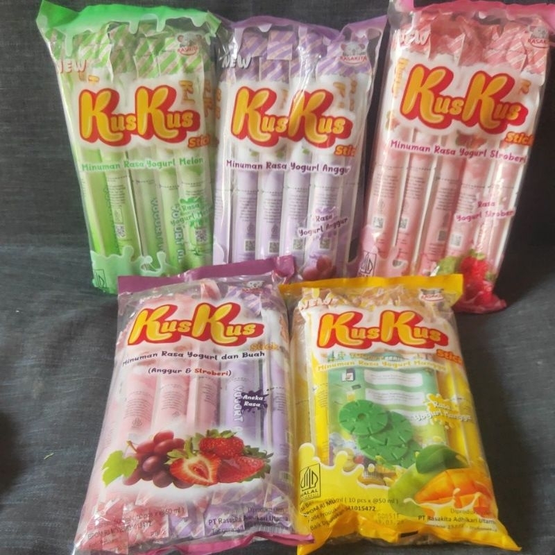 

KUS KUS Stick yoghurt dan JELLY KUS KUS (1pack isi 10)