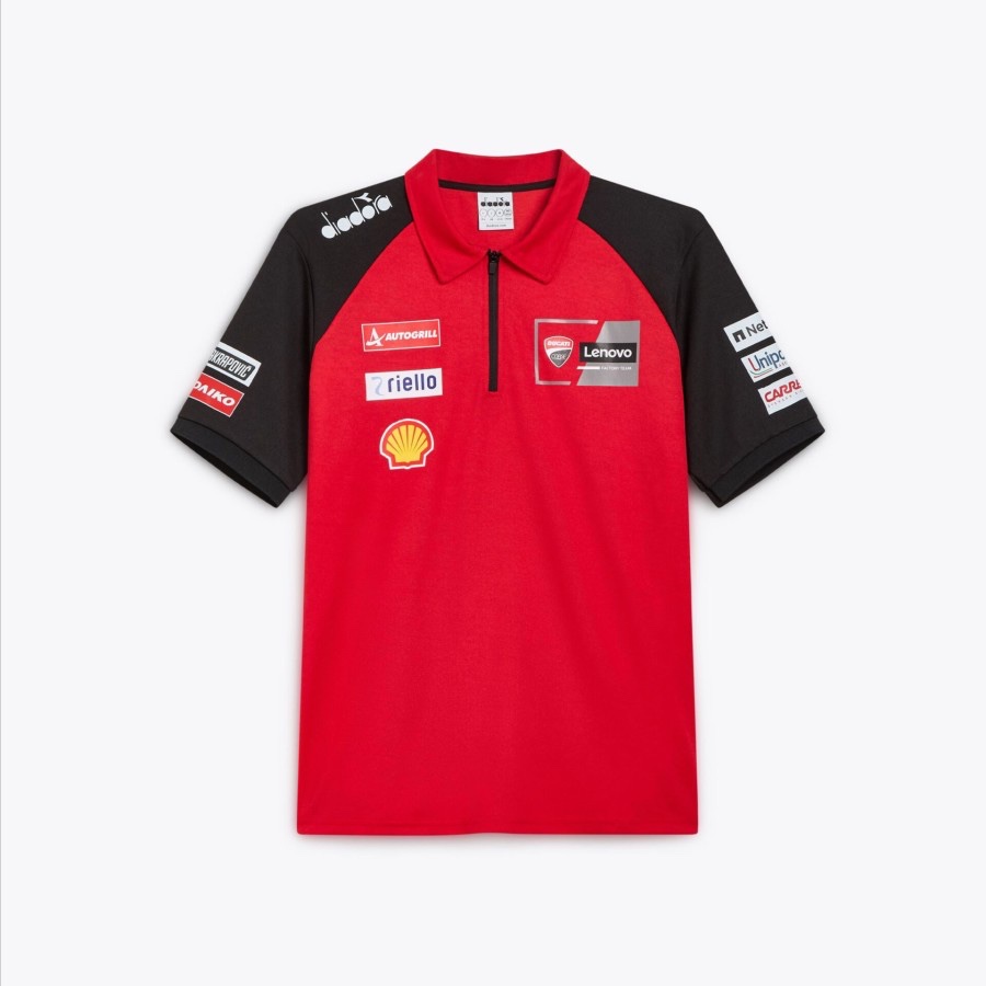 Ducati MotoGP 2024 Team Polo. Kaos Polo Pria ORIGINAL