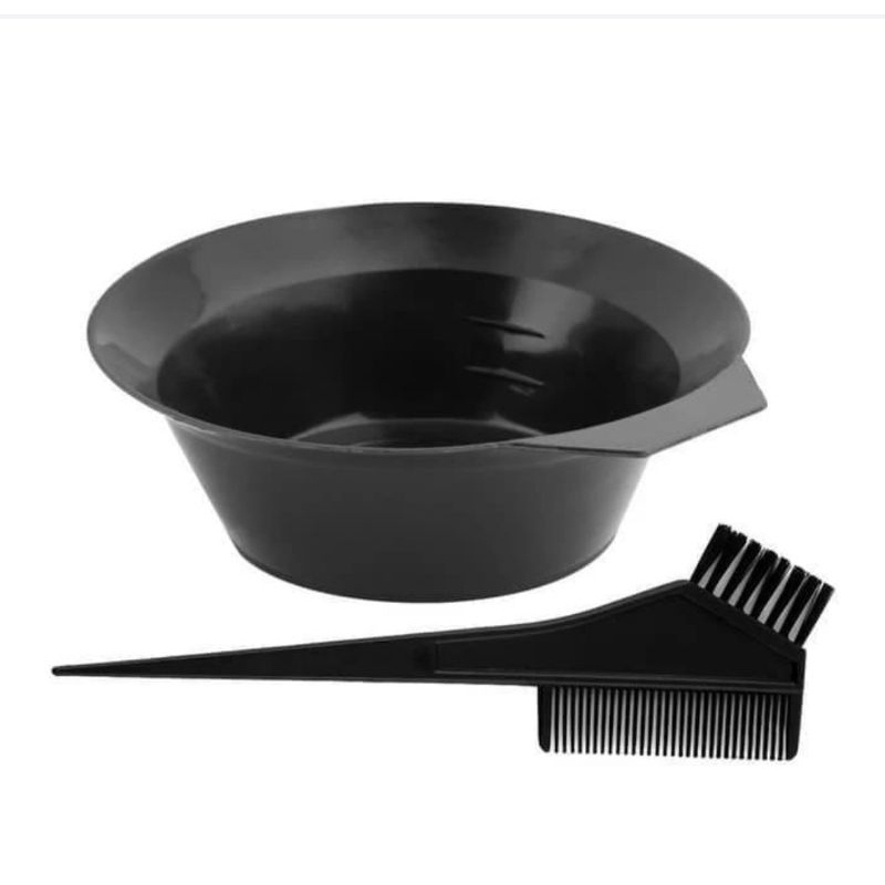 Mangkuk Cat Rambut + Sisir Semir / Wadah Mangkok Tempat Mewarnai Rambut Bonding Smoothing