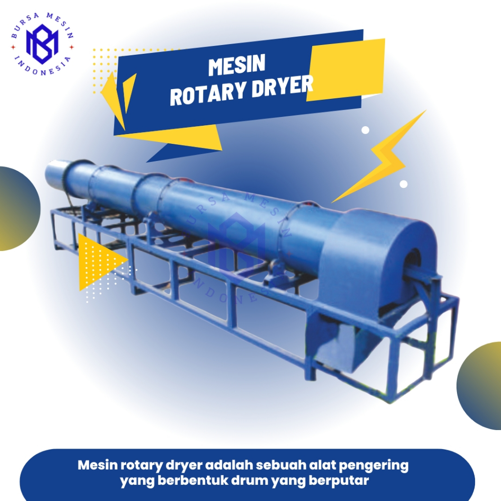 Mesin Pengering Rotary Dryer Pengering Aneka Bubuk, Gabah, Jagung