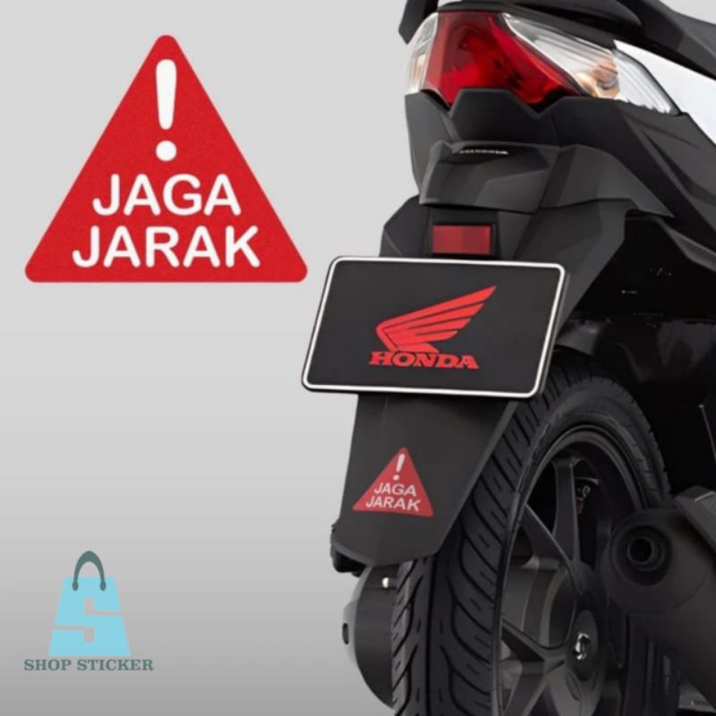 

Stiker sticker Jaga Jarak Spatbor Fender Belakang