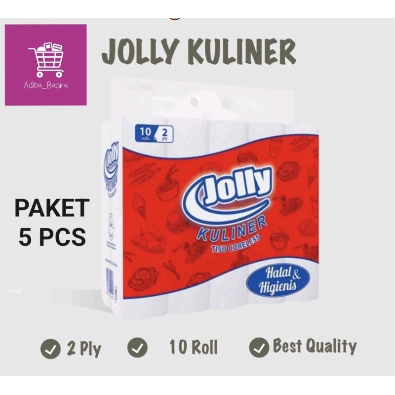 

5 PCS TISU JOLLY KULINER [10 ROLL]