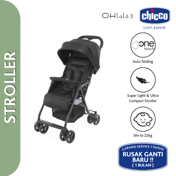Chicco Stroller OHlala 3 / Kereta Bayi / Kereta Dorong Bayi / Stroller Baby / Stroller Bayi Lipat Tr
