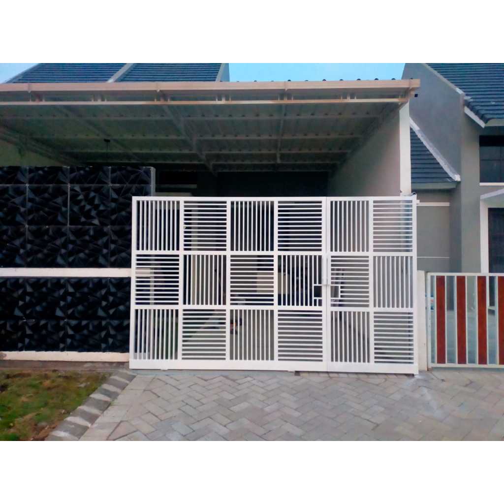 Pagar minimalis besi hollow galvanis