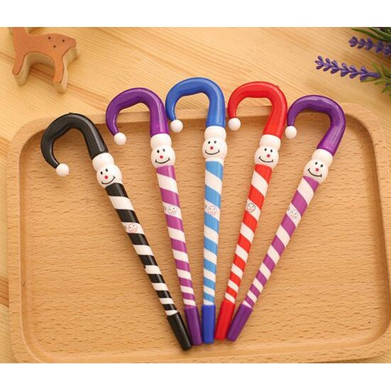 

Mainan Pulpen model payung tinta warna Biru Ballpoint Pulpen Payung 1 Pcs Pena Umbrella Snowman