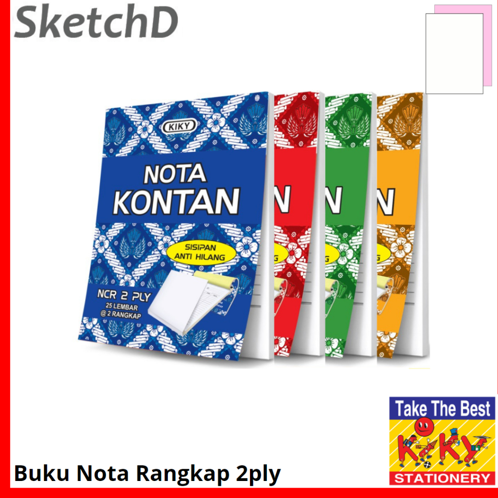 

Buku Nota kontan Rangkap 2 ply besar Kiky