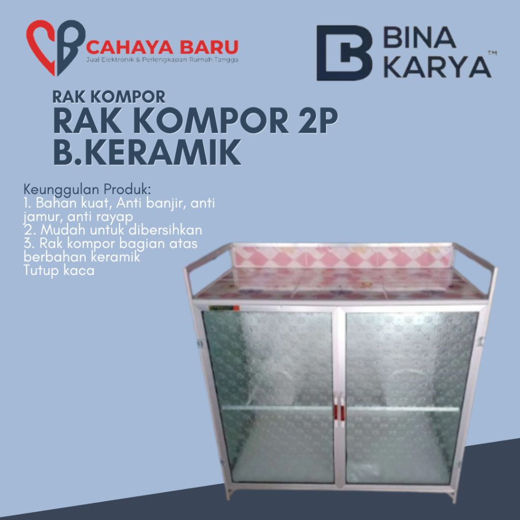 RAK KOMPOR 2P BAWAH KRAMIK