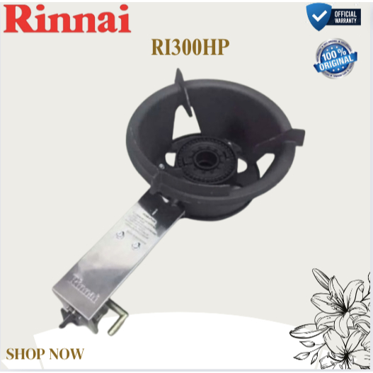 RINNAI KOMPOR GAS 1 TUNGKU  RI-300HP/RI300HP/RI300 HP/RI 300HP/RI 300 HP/ORIGINAL GARANSI RESMI