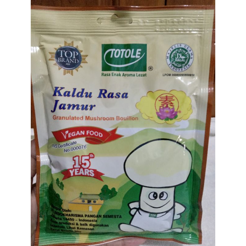 

Kaldu Jamur Totole 80gr