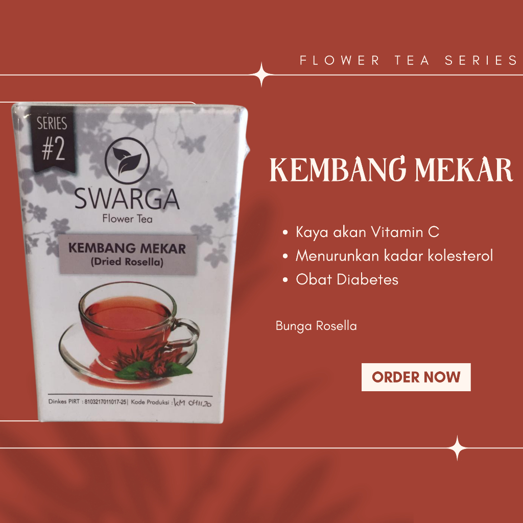 

Premium Flower Tea Series #2 - Kembang Mekar - Teh Bunga Rosella