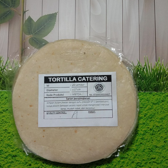 

Tortilla / kulit kebab diameter 20 cm isi 20 lembar