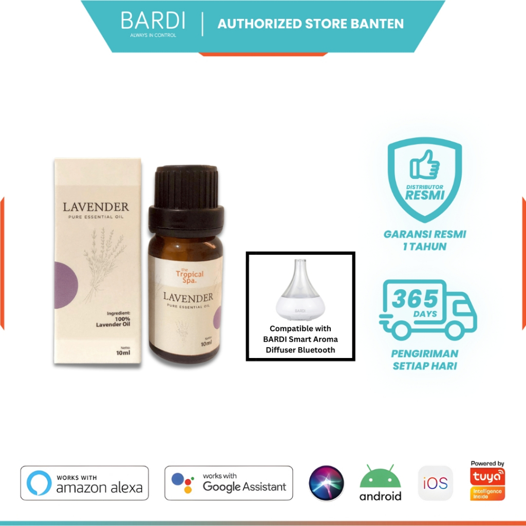 The Tropical SPA Essential Oil Lavender untuk BARDI Aroma Diffuser