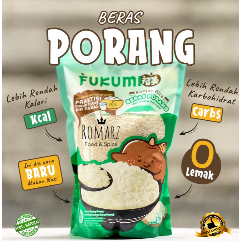 

FUKUMI Beras Porang Nasi Sehat Shirataki 1 kg