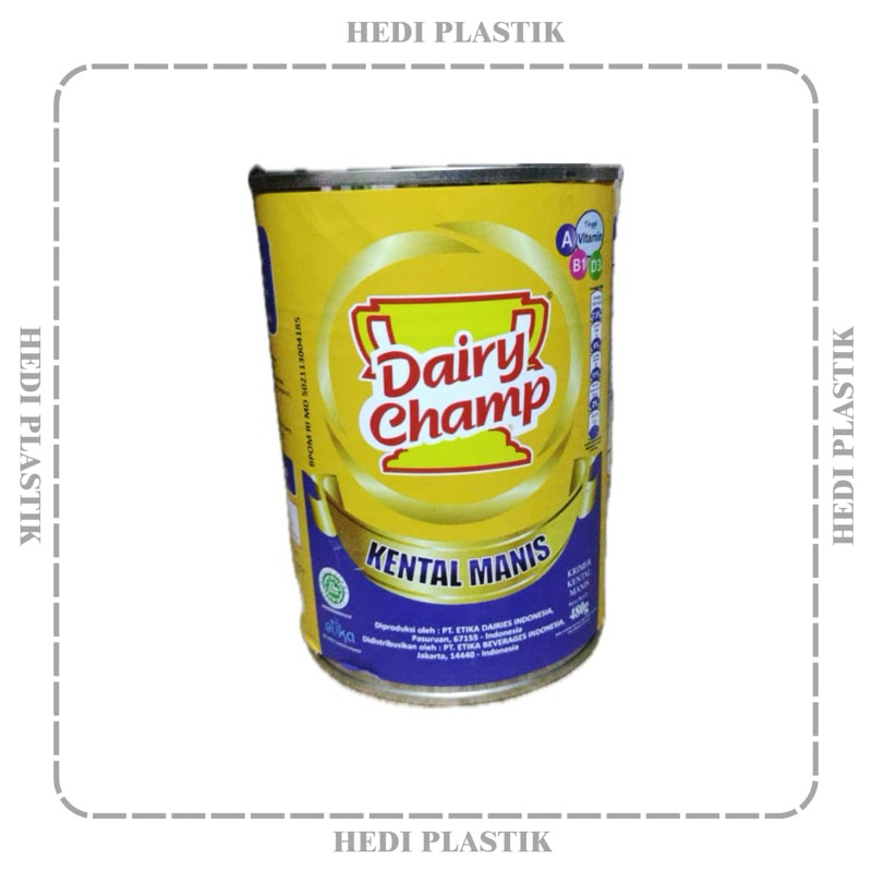 

Dairy Champ 480 gram susu kental manis Kaleng SKM