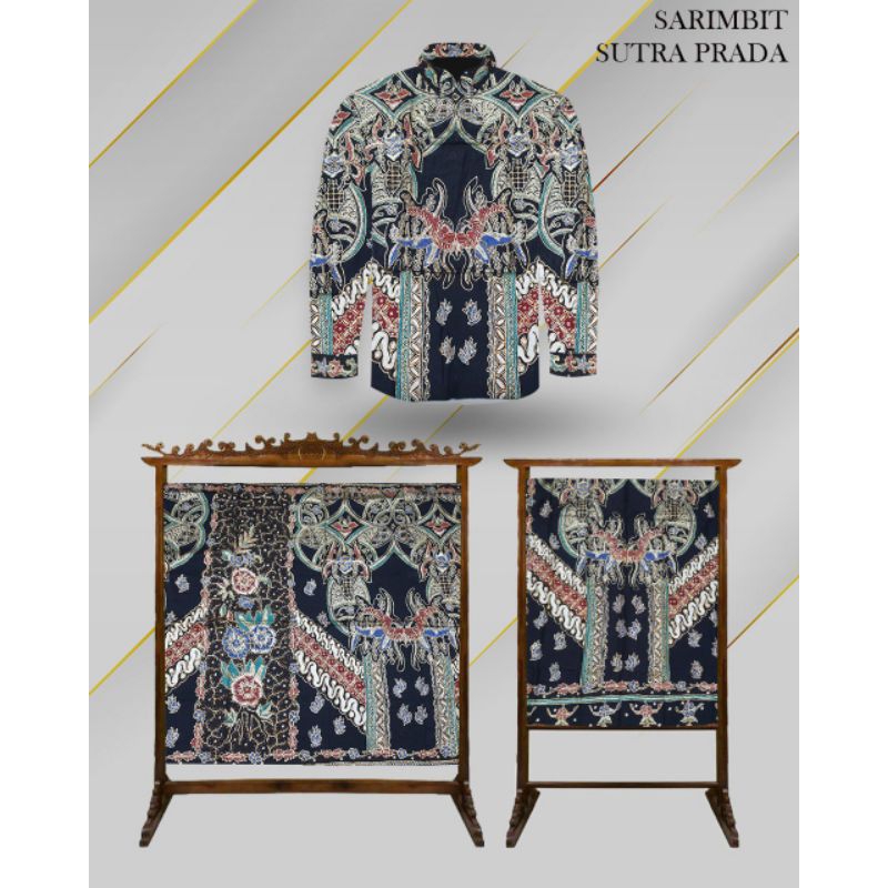Bahan Batik Tulis Exlusive Sarimbit Sutra ATBM Prada Asli Full Tulis Manual