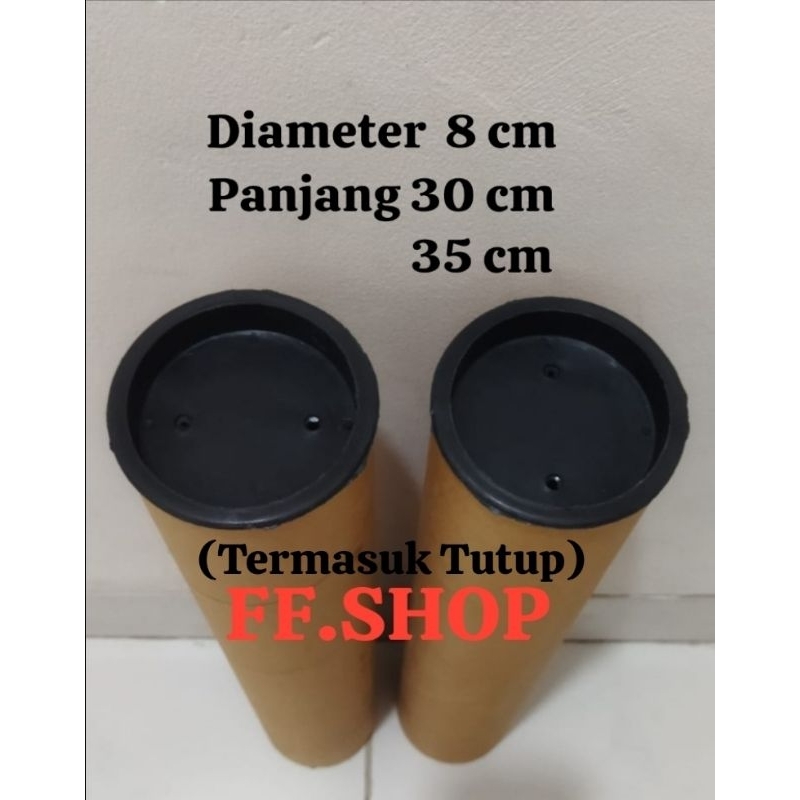 

Tabung Packing Dm 8 x 30 cm,35 cm + Ttp/Tube Paper Core/selongsong (sudah termasuk tutup)