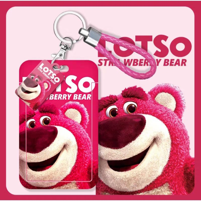 

LOTSO ID CARD HOLDER CARTOON SANRIO Gantungan Kunci Pelindung Kartu Motif Seri Kartun