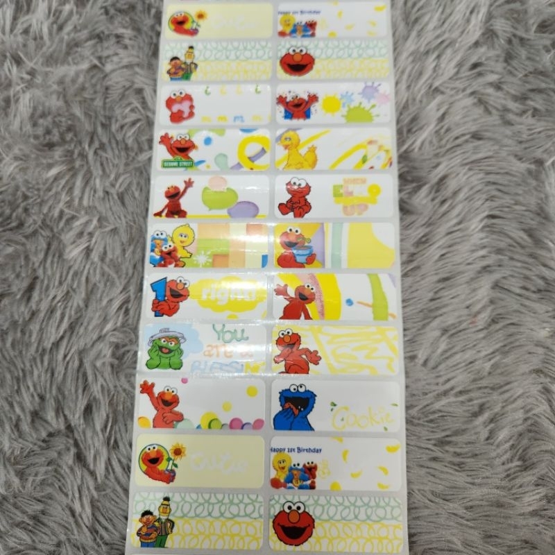 

Stiker nama waterproof/Size L Motif Cowok Isi 34 Pcs/Cetak stiker nama murah