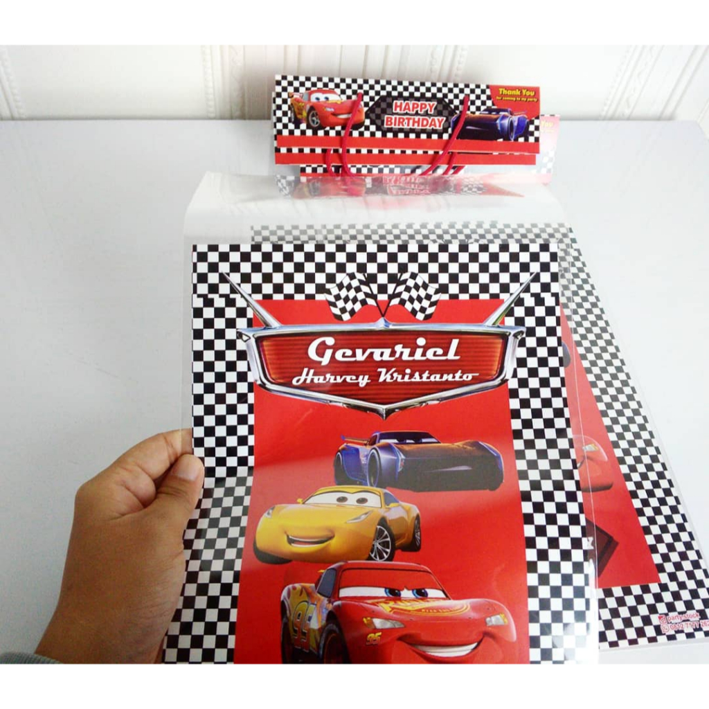 Plastik snack cars mcqueen