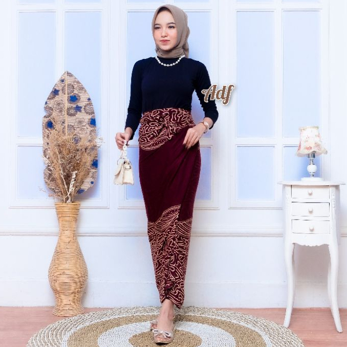 ROK LILIT BRIDESMAID KONDANGAN WANITA ROK BATIK 1SET