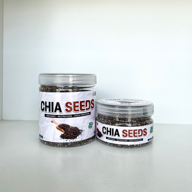 

{Free Sendok Kayu} Organic Chia Seed Grade A Premium Original / Biji Chia Seeds Hitam Organik Herbal