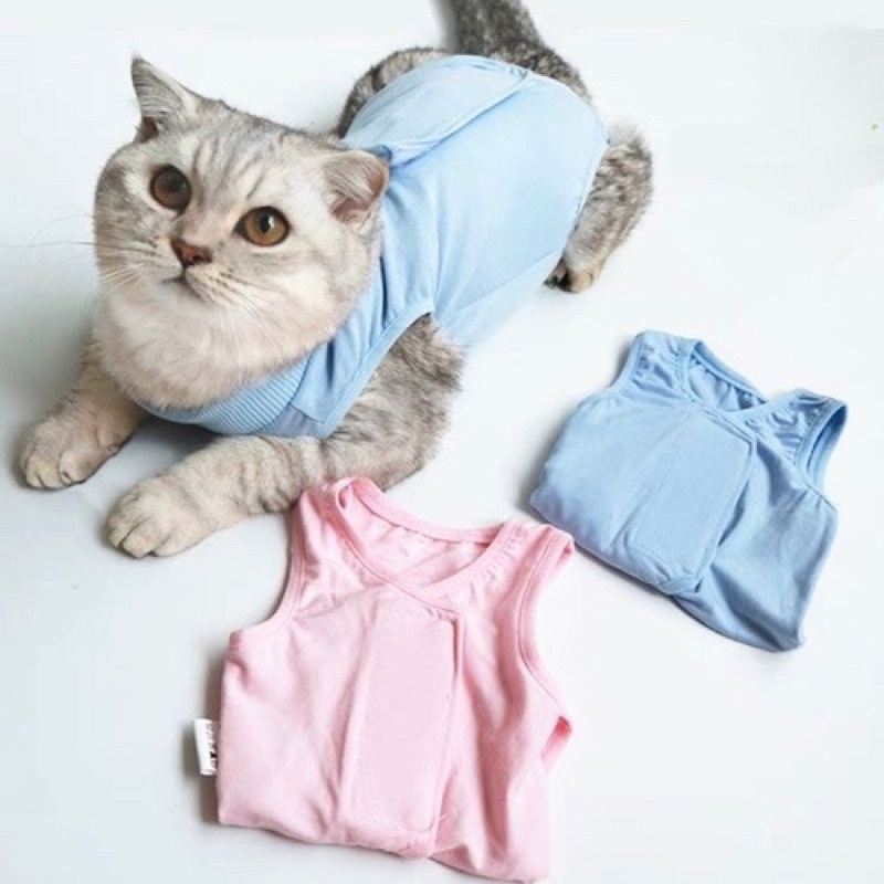Baju Kucing Anjing Untuk Recovery / Baju Steril Kucing / Baju Pasca Operasi untuk Kucing Anjing Baju