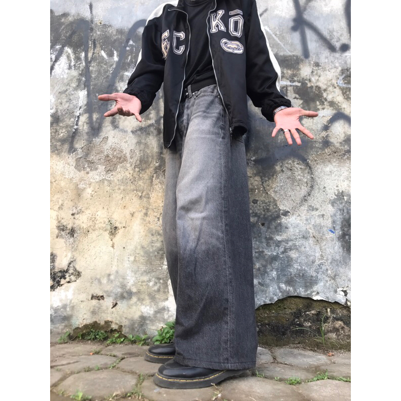 Baggy jeans black washed by greenlight