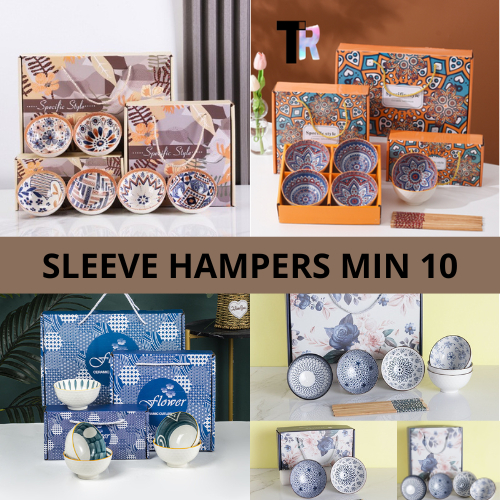 MANGKOK SET JAPANESSE - MANGKOK KERAMIK - HAMPERS MANGKOK - SOUVENIR MANGKOK - BOWL SET - MANGKOK PR