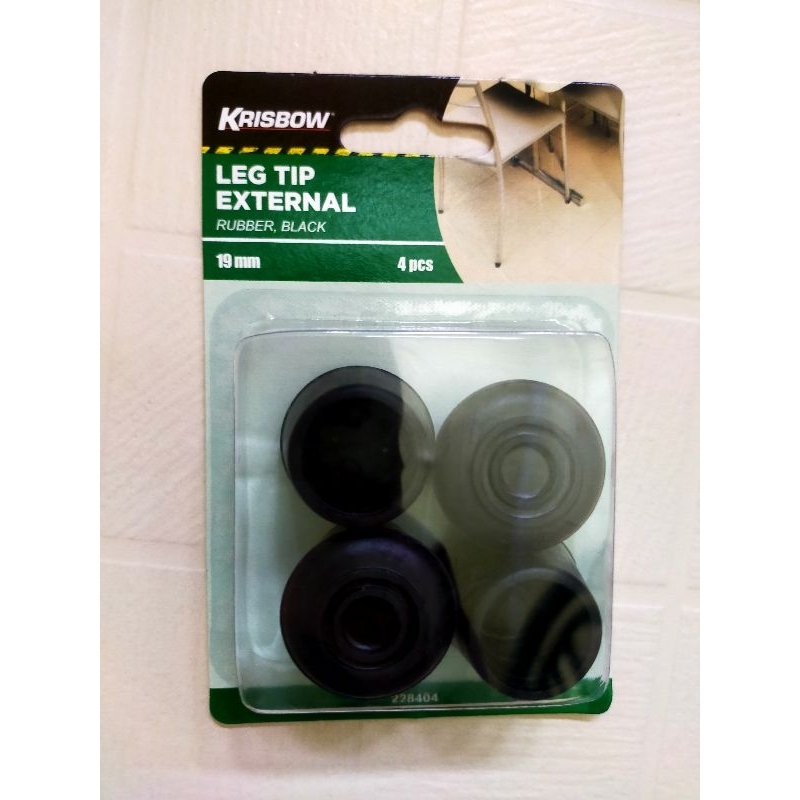 Ace Krisbow Alas kaki Bantalan karet meja dan kursi 1,9 cm 4 Pcs Penyangga kaki