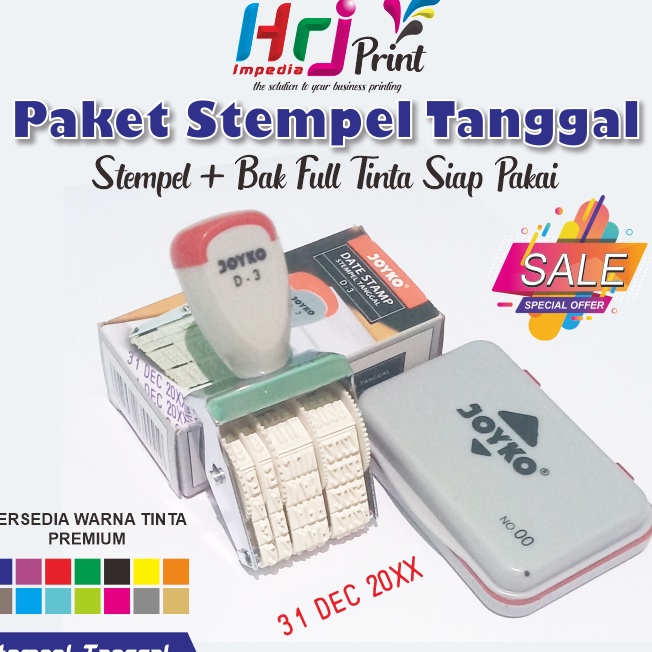 Teknologi Terkini Stempel Tanggal 1 Set  Bak Tinta  Stempel tanggal tahun bulan  Stempel tanggal exp
