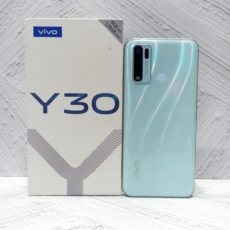Vivo Y30 4/128 GB Handphone Second Bekas Fullset