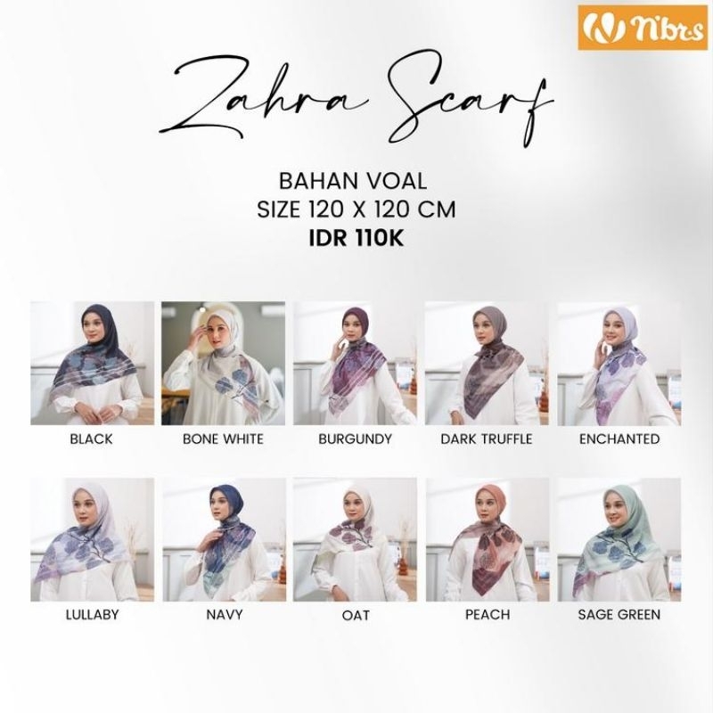 TERMURAH HIJAB NIBRAS// ZAHRA SCARF