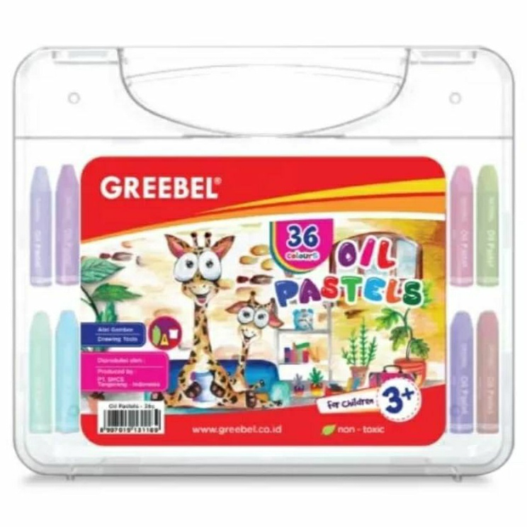 

Premium Crayon Oil Pastel GREEBEL 36 Warna