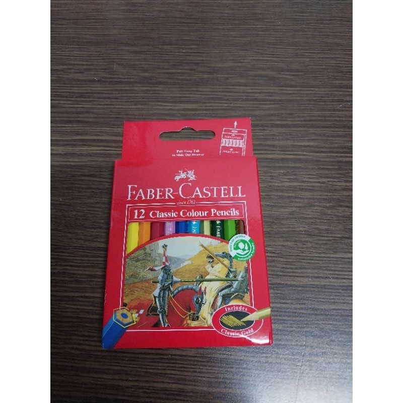 

pensil 12 warna faber-castell pendek