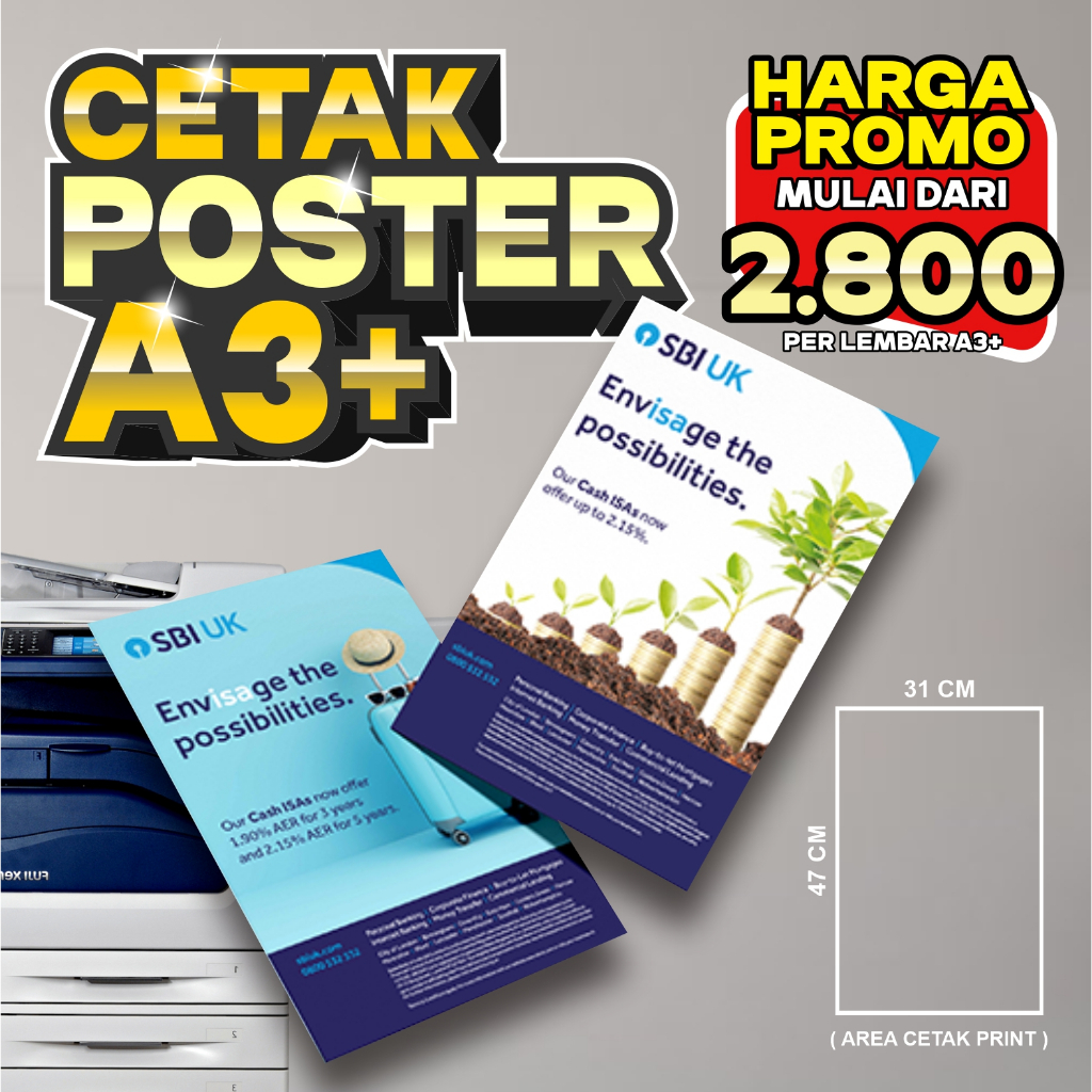 

Cetak a3+ fullcolor / cetak poster / cetak art paper / cetak art carton